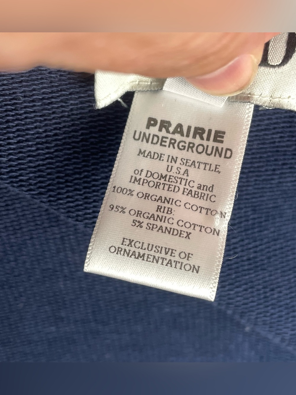 Prairie Underground Long Cloak Blue 100% Organic Cotton Hourglass Pockets USA Sm - Picture 12 of 12